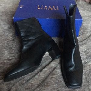 Stuart Weizmann Black Ankle Boots